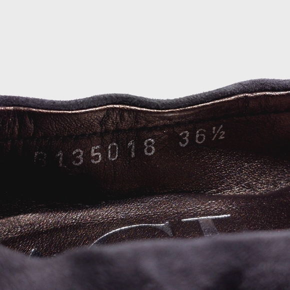 Womens Sz 6 (36.5) AGL Wedge Attilio Giusti Leombruni Gray Snake Studded Ballet - Picture 11 of 11